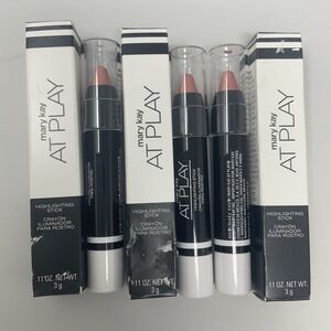 Mary Kay At Play Rose Gold Highlighting Stick #120915 Lot Of 3 6/23 7/23